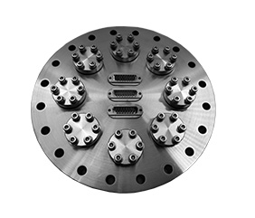 定制法蘭-DB15饋通*3